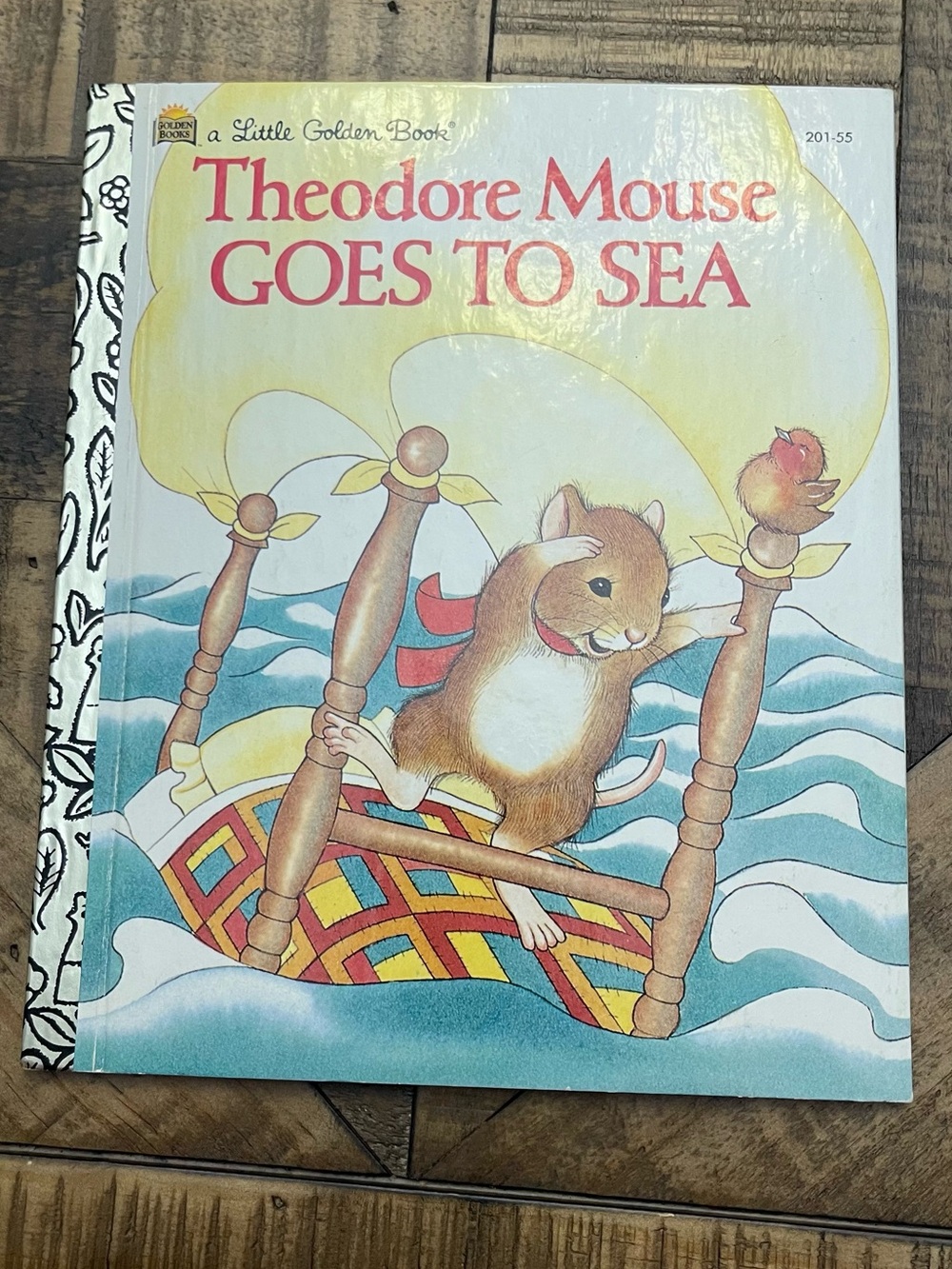 vintage Little Golden Book titled Theodore Mouse Goes to Sea.